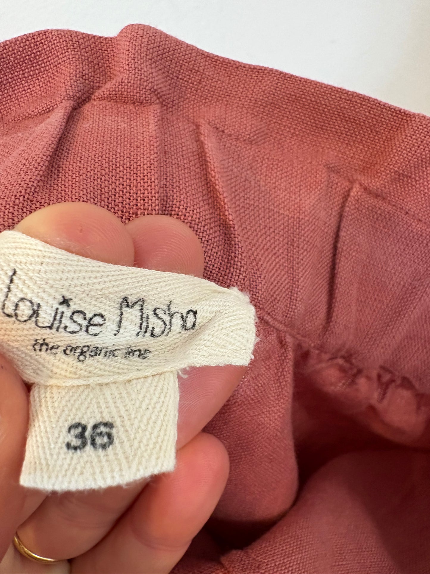 LOUISE MISHA. Bermuda mezcla rosa