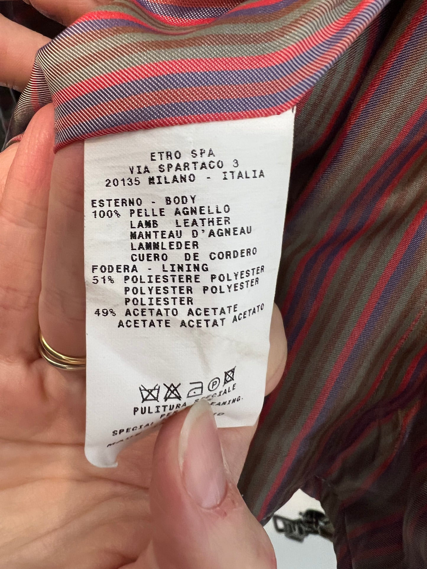 ETRO. Chaqueta marrón T.40 (34/36)