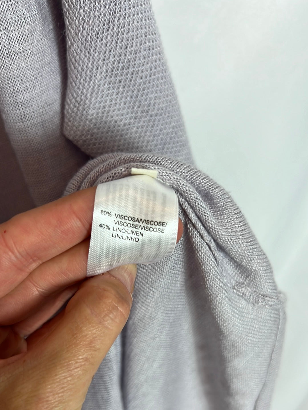 YERSE. Jersey fino cuello pico. T 0(xs/s)