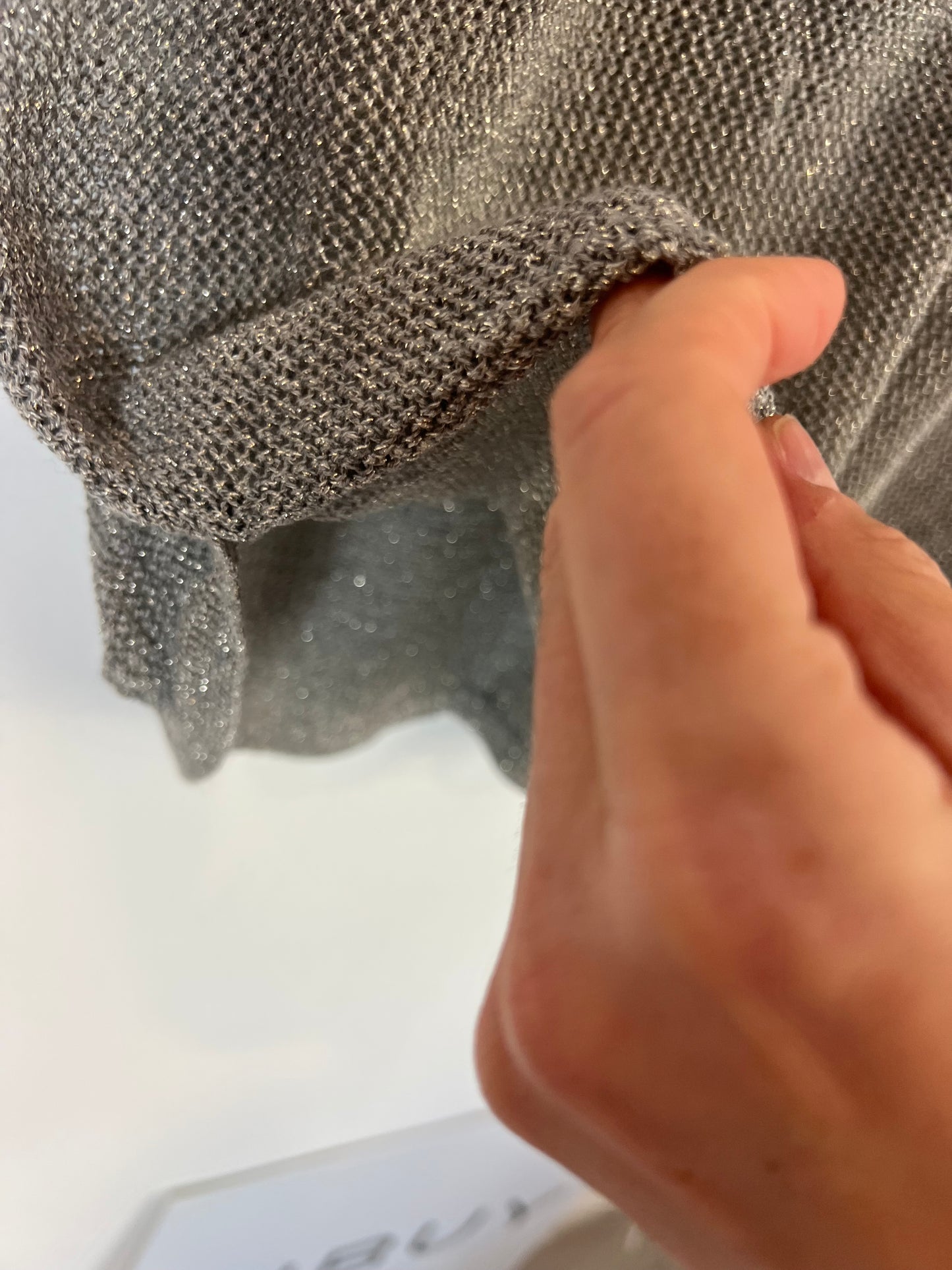 ZADIG&VOLTAIRE. Top gris hilos plateadas T.m