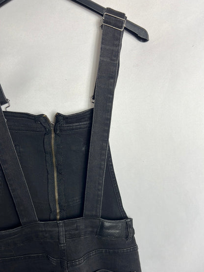 ZARA. Peto negro denim T.xs