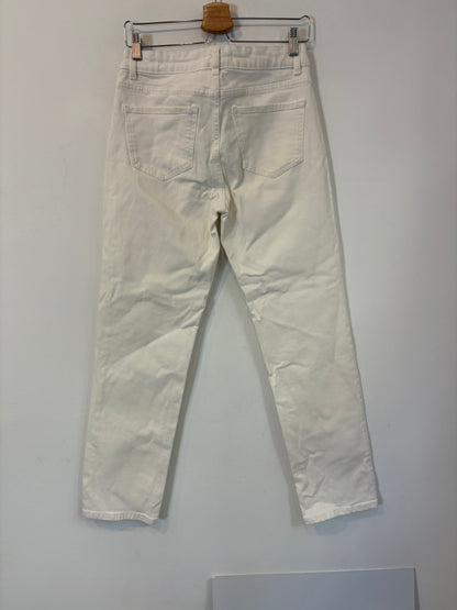 MANGO. Denim recto blanco. T 36
