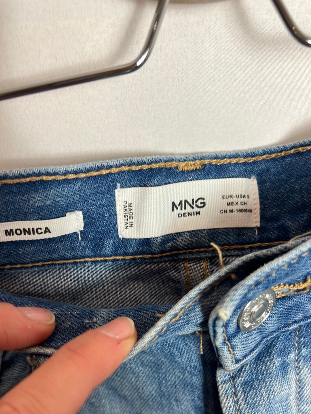 MANGO. Falda denim T.s