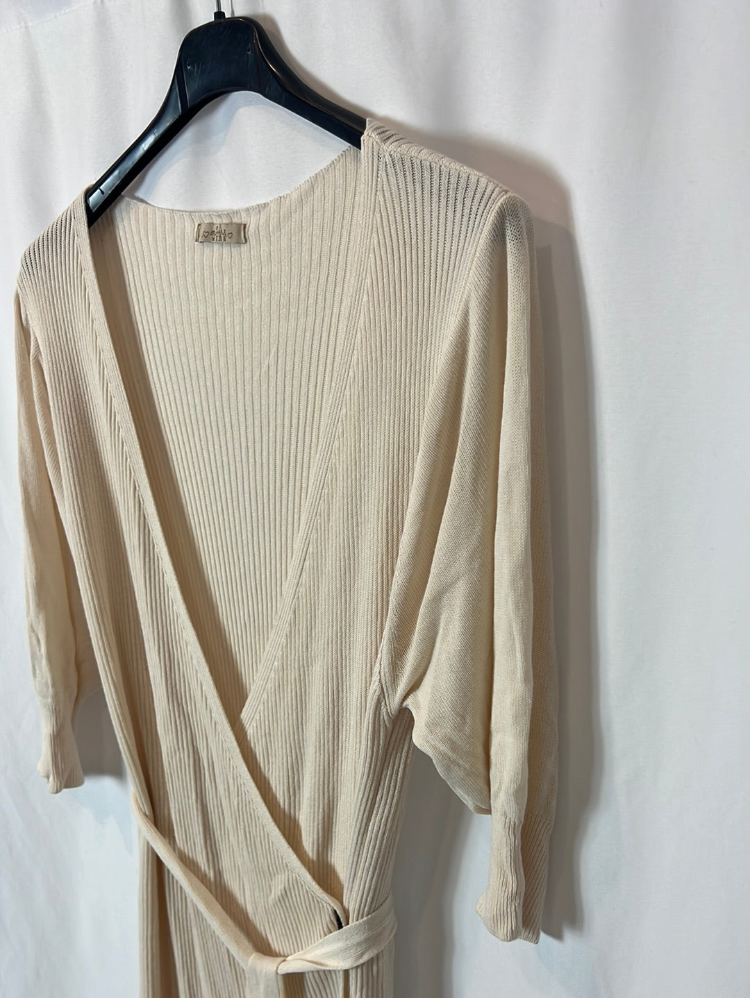 OTHERS. Beige ribbed dress Ts