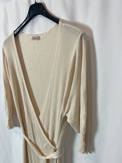 OTHERS. Beige ribbed dress Ts