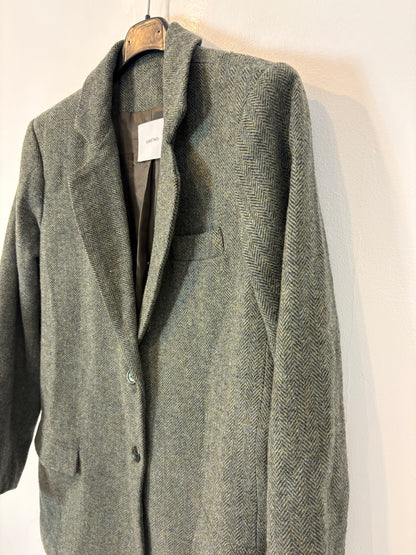 GABTAG. Blazer lana espiga azul