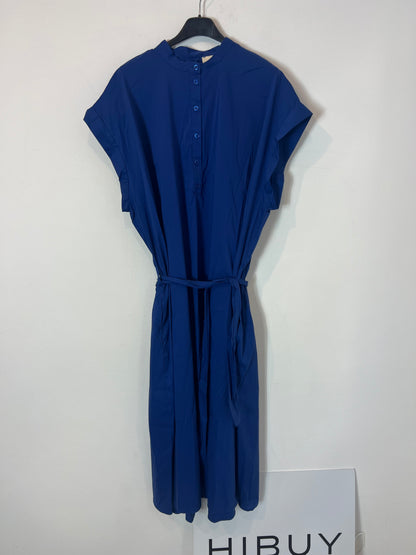 DIXIE. Blue flowing dress Ts (M)