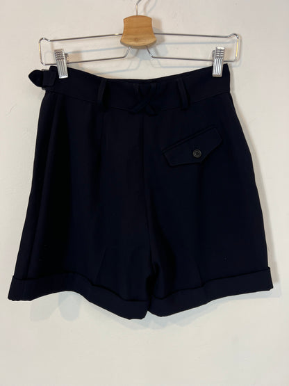 SPORTMAX. Bermuda azul pinzas. T 36