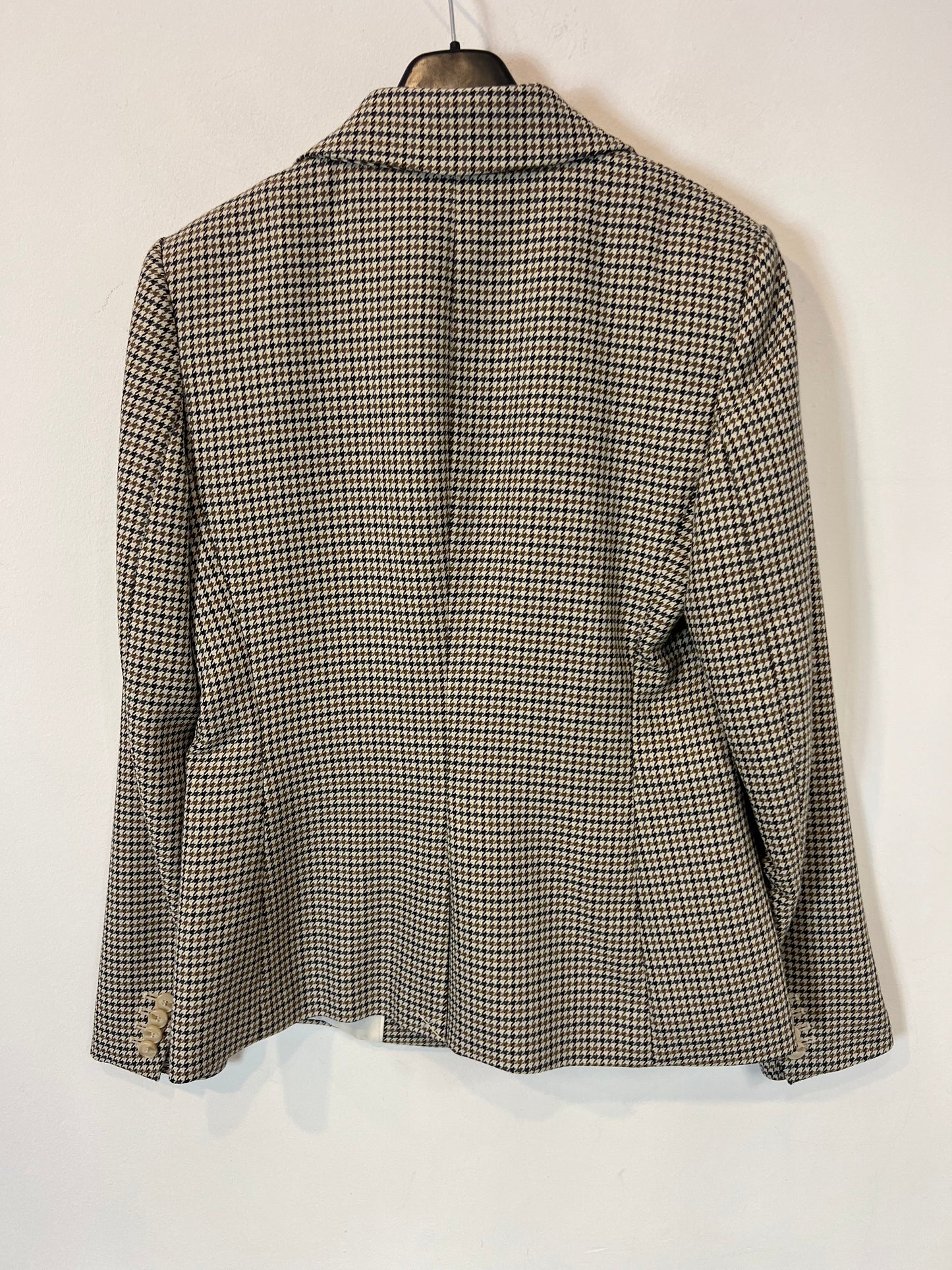 H&M. Blazer pata de gallo tonos azules y beiges. 38