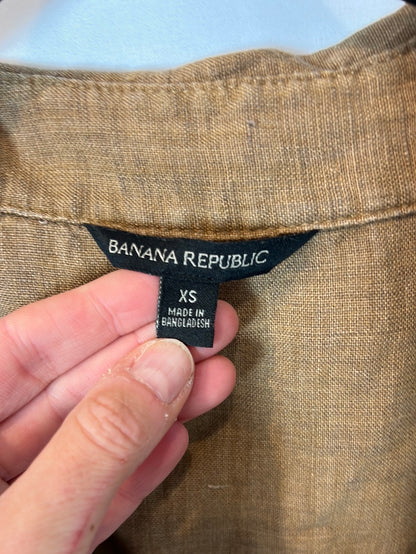 BANANA REPUBLIC. Vestido midi marrón marrón. T XS