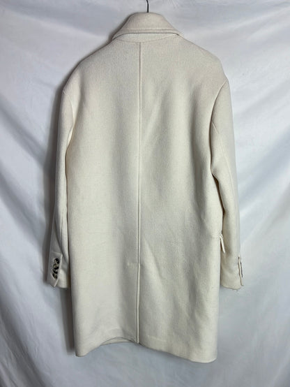 MANGO. Abrigo paño crudo T.m