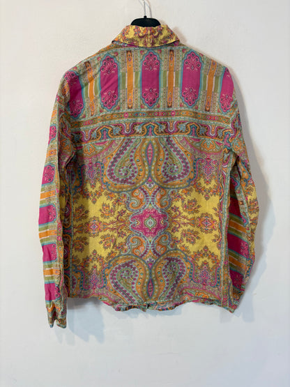 ETRO. Camisa estampado colores lino
