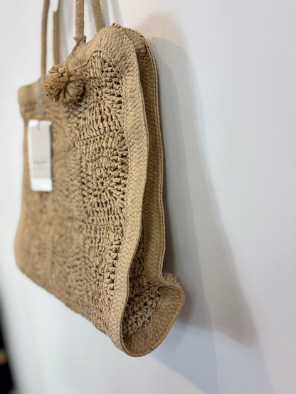 MARINA RINALDI. Maxi bolso rafia
