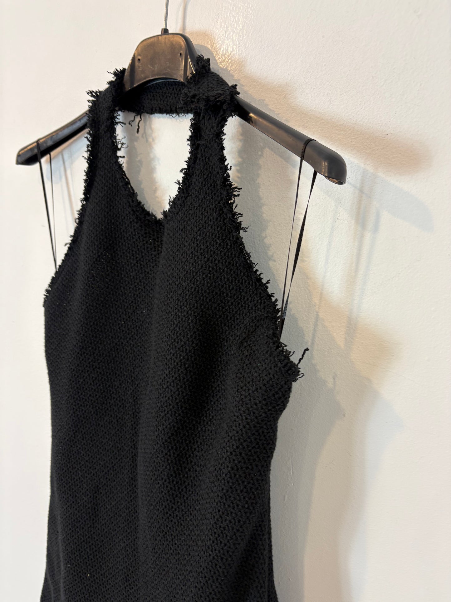 ZARA. Vestido largo doble textura. T S