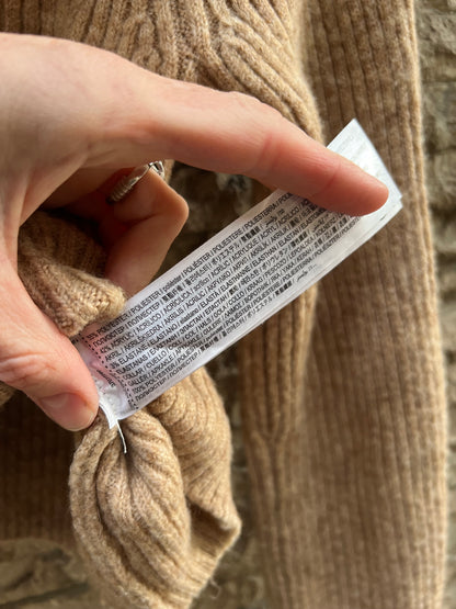 MANGO. Chaqueta punto pelo