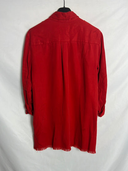ZARA. Red overshirt with pockets. TS