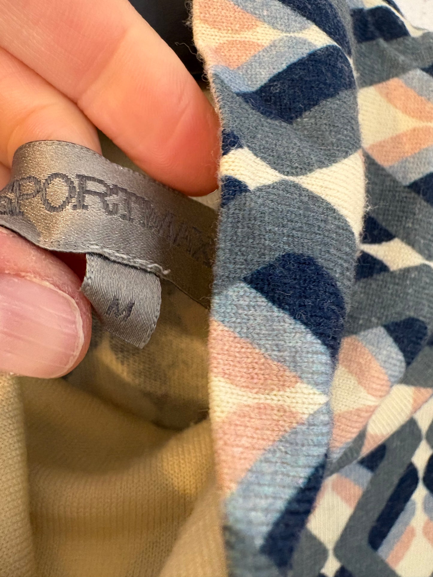 SPORTMAX. Vestido estampado geométrico punto