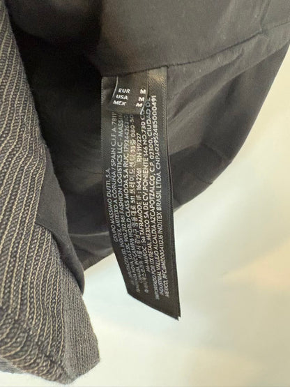 MASSIMO DUTTI. Conjunto gris marengo textura