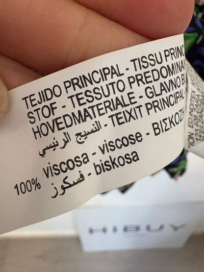 ZARA. Blusa estampada hombreras