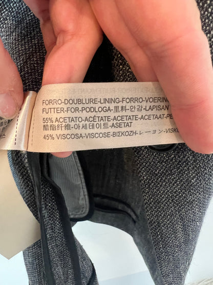 MASSIMO DUTTI. blazer gris jaspeada T.40