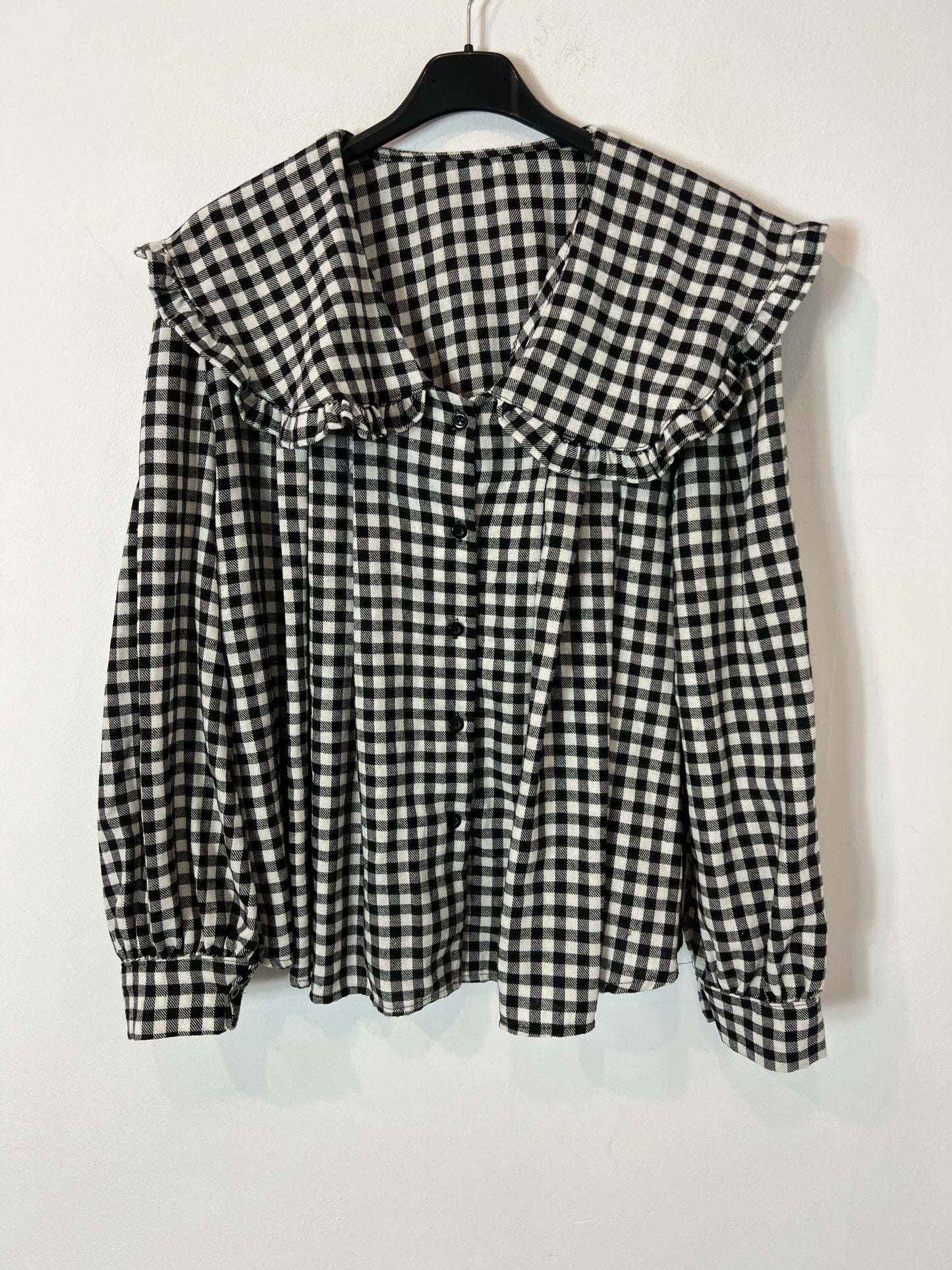 OTHERS. Checkered cotton blouse. TM/L