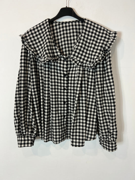 OTHERS. Checkered cotton blouse. TM/L