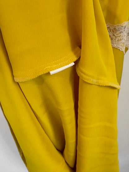 ZARA . Vestido largo lencero. T XS