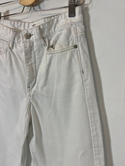ISABEL MARANT. White denim trousers, size 34
