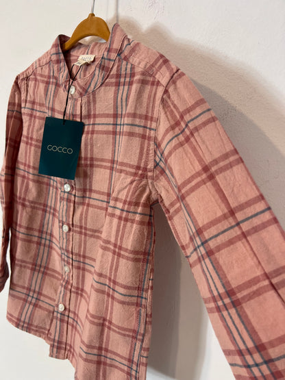 GOCCO. Camisa rosa cuadros T.7-8 años