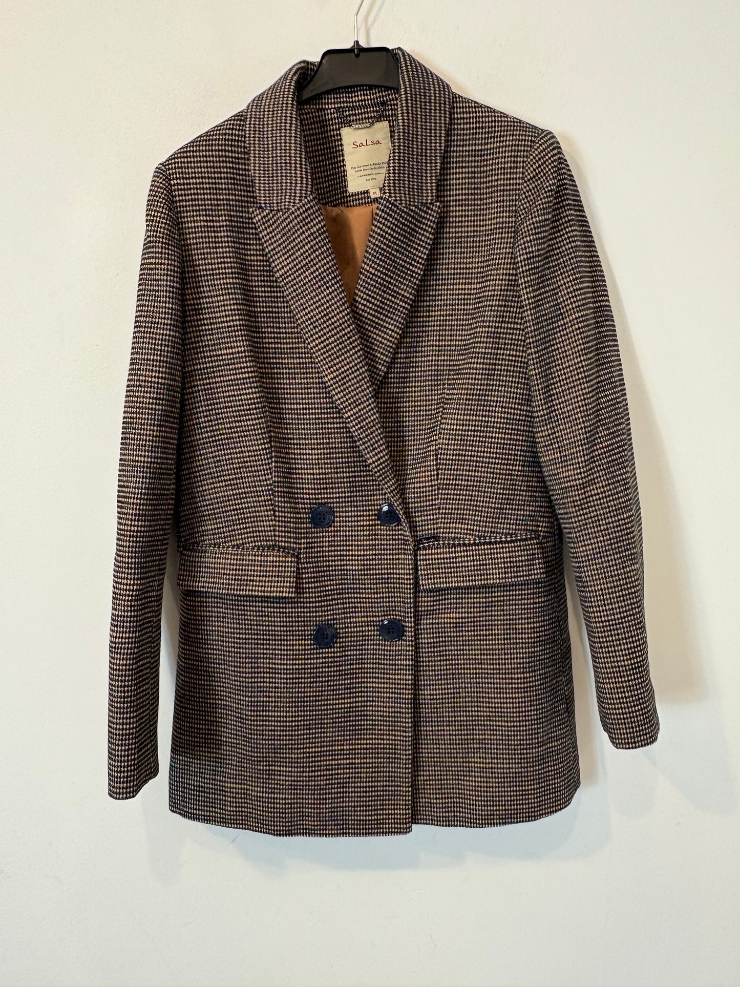 SALSA. Blazer cruzada jaspeada