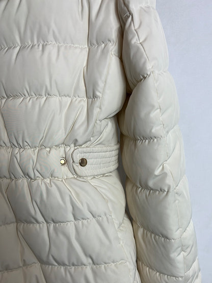 ZARA. Light beige down hood. TM