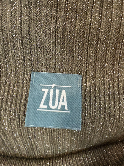 ZUA. Top canalé verde hilos . T XS/S