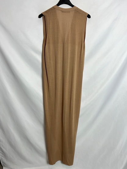 ZARA: Long beige vest. TS