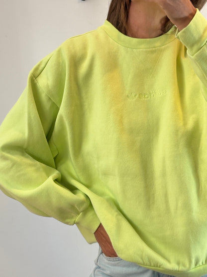 ADIDAS. Fluorescent lime sweatshirt. TL