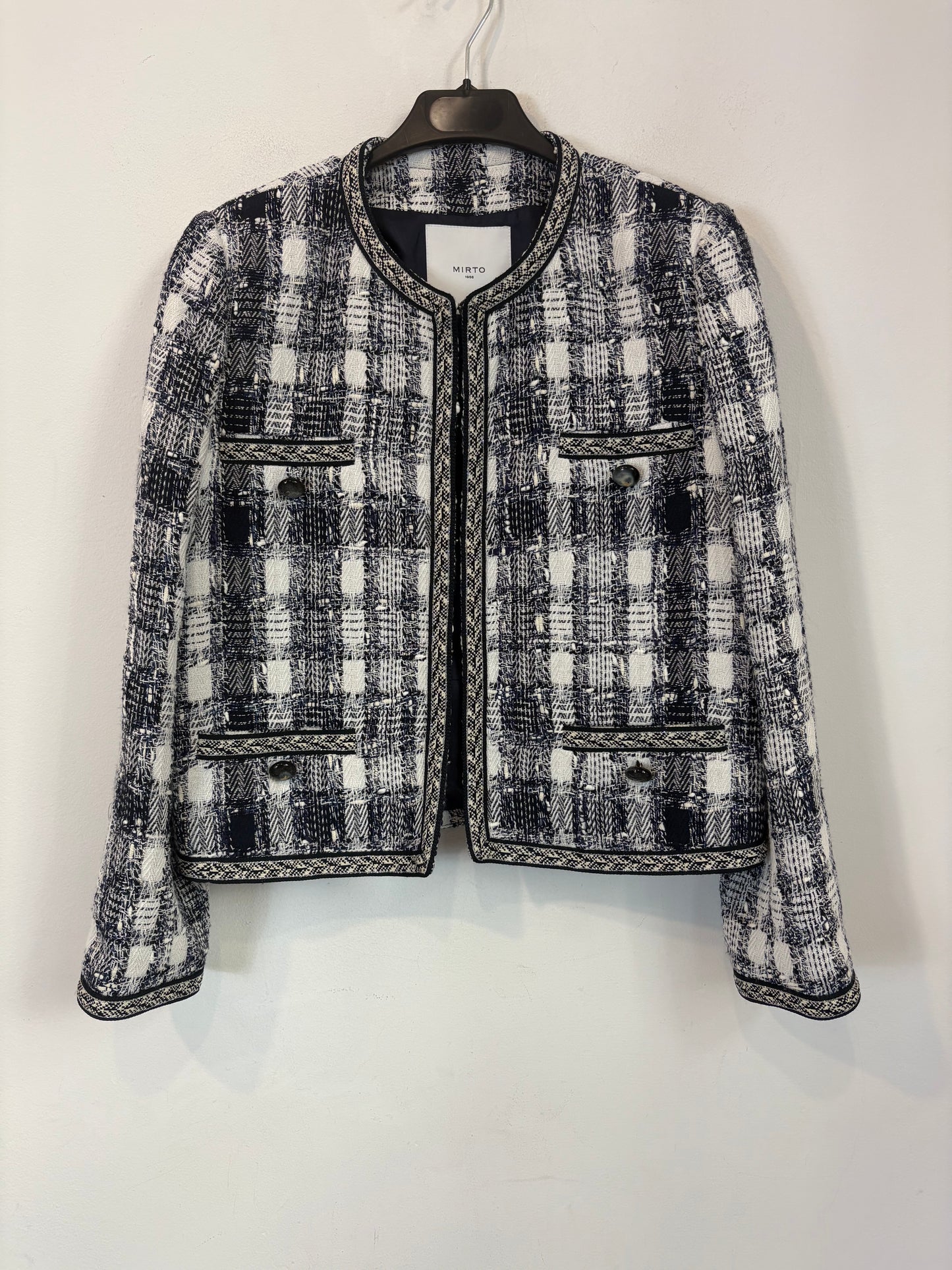 MIRTO. Chaqueta tweed azules