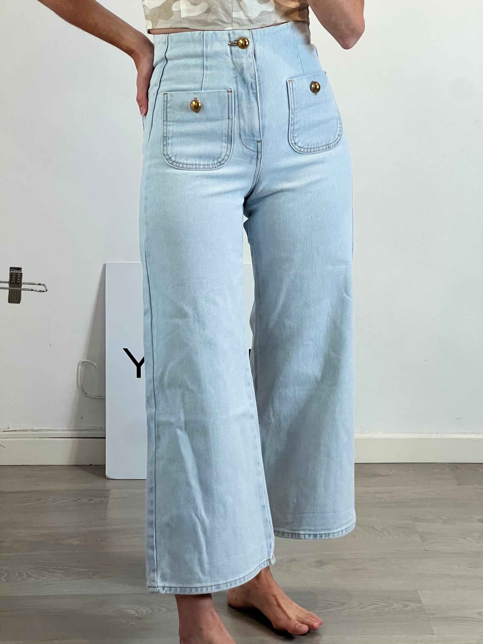 Ladies Jeans Zara Mid Rise Culotte Jeans Zara High Waist Culotte