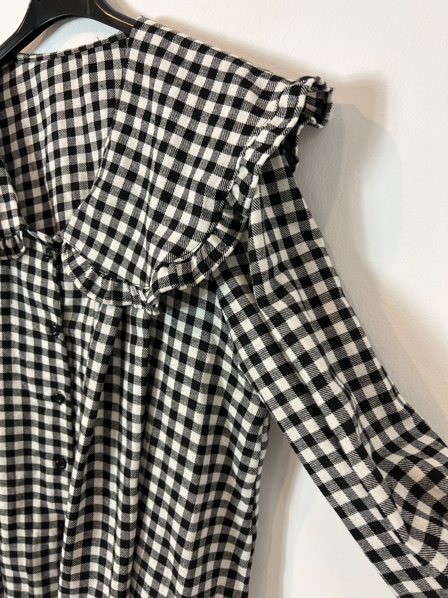 OTHERS. Checkered cotton blouse. TM/L