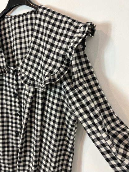 OTHERS. Checkered cotton blouse. TM/L