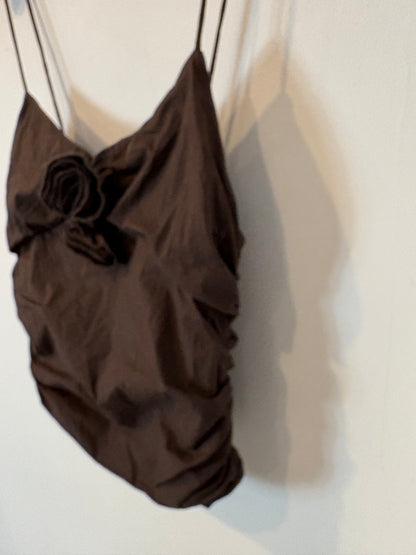 IMAN. White ribbed top Tm