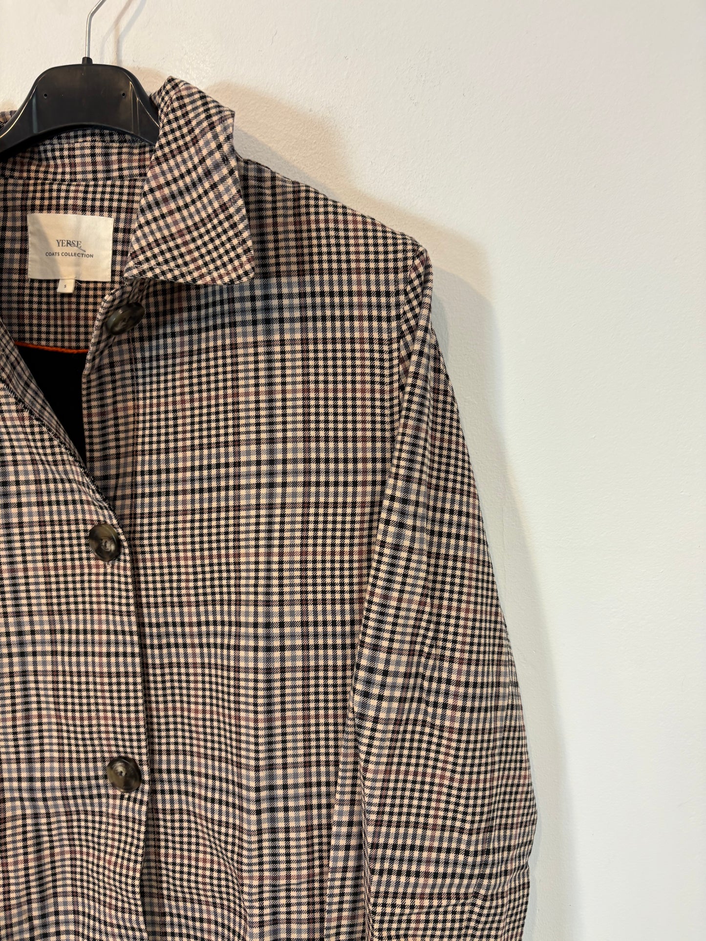 YERSE. Chaqueta cuadros ligera. T S
