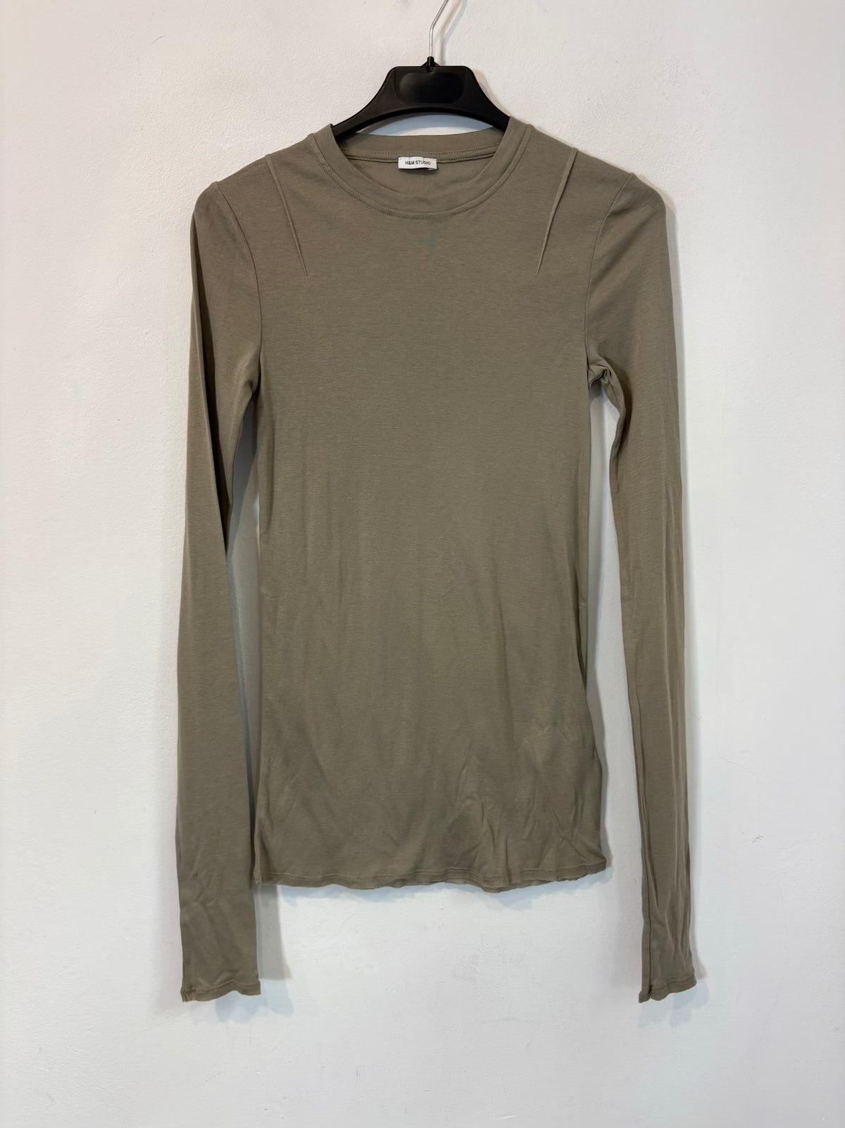 H&M STUDIO. Camiseta manga larga algodón