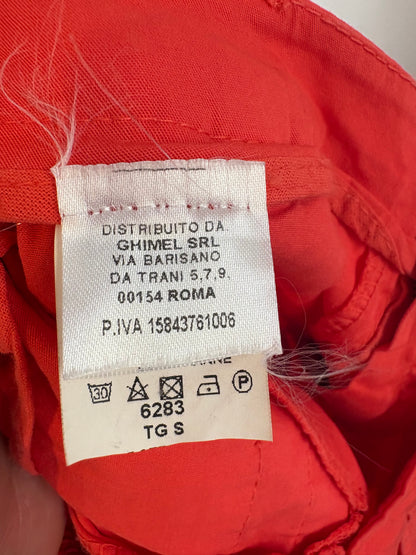 ZEROASSOLUTO. Pantalón pinzas rojo. T S