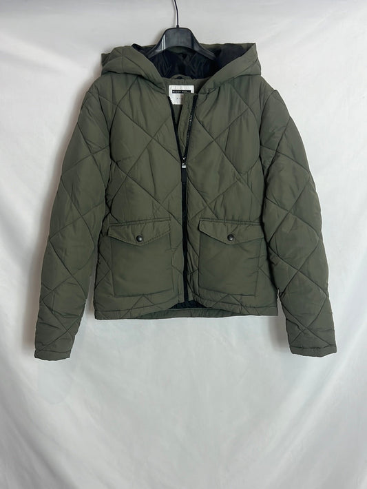 NOISY MAY. Chaqueta verde acolchada. T M