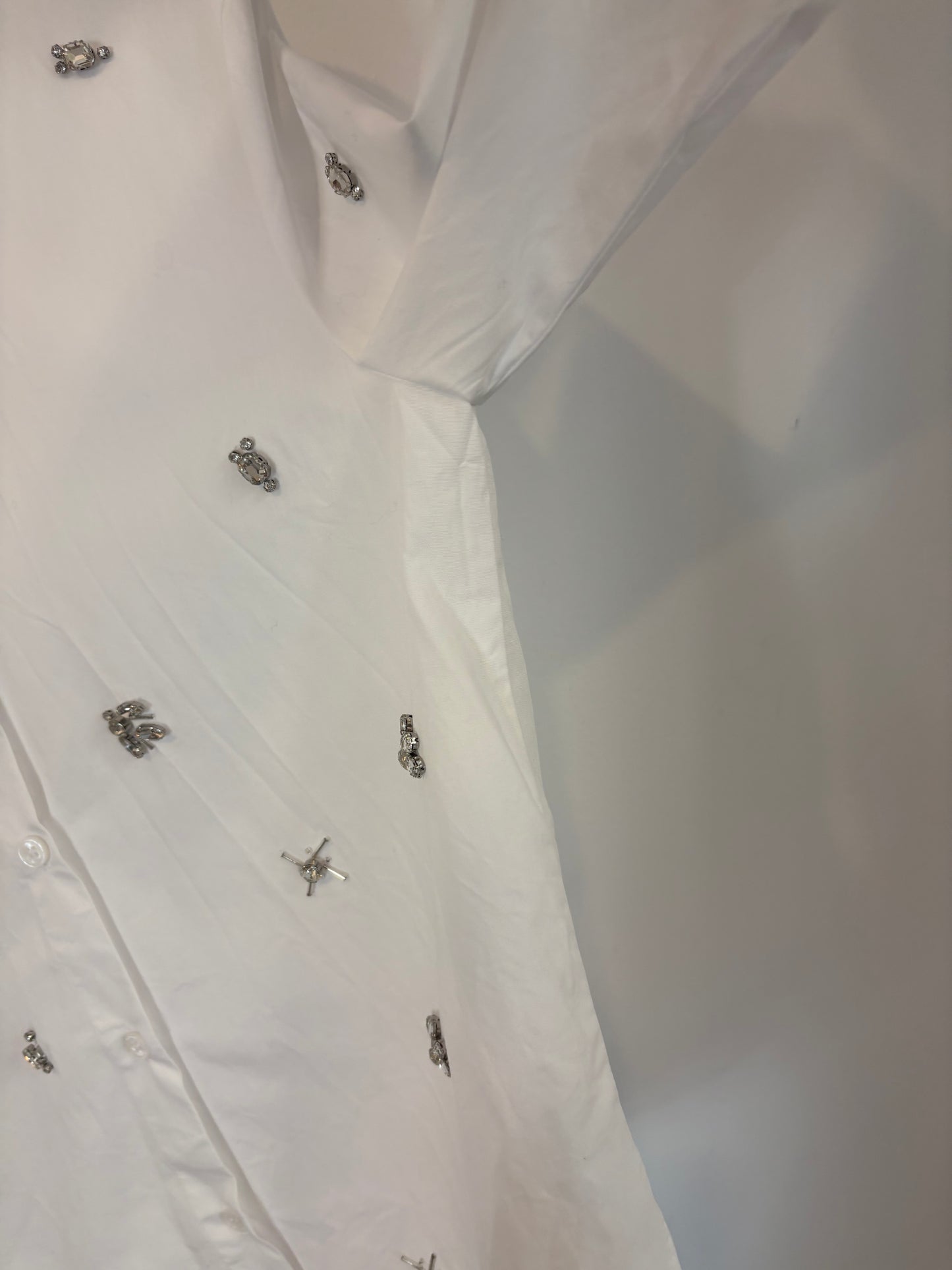 ZARA. White beaded shirt. TS