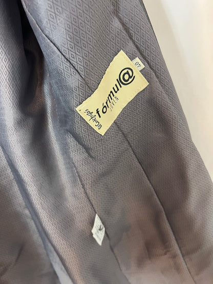 FÓRMULA JOVEN. Chaqueta larga gris textura. T 40( M)