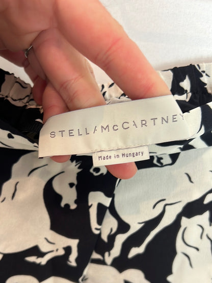 STELLAMcCARTNEY. Blusa larga /vestido seda estampado caballos. T 42