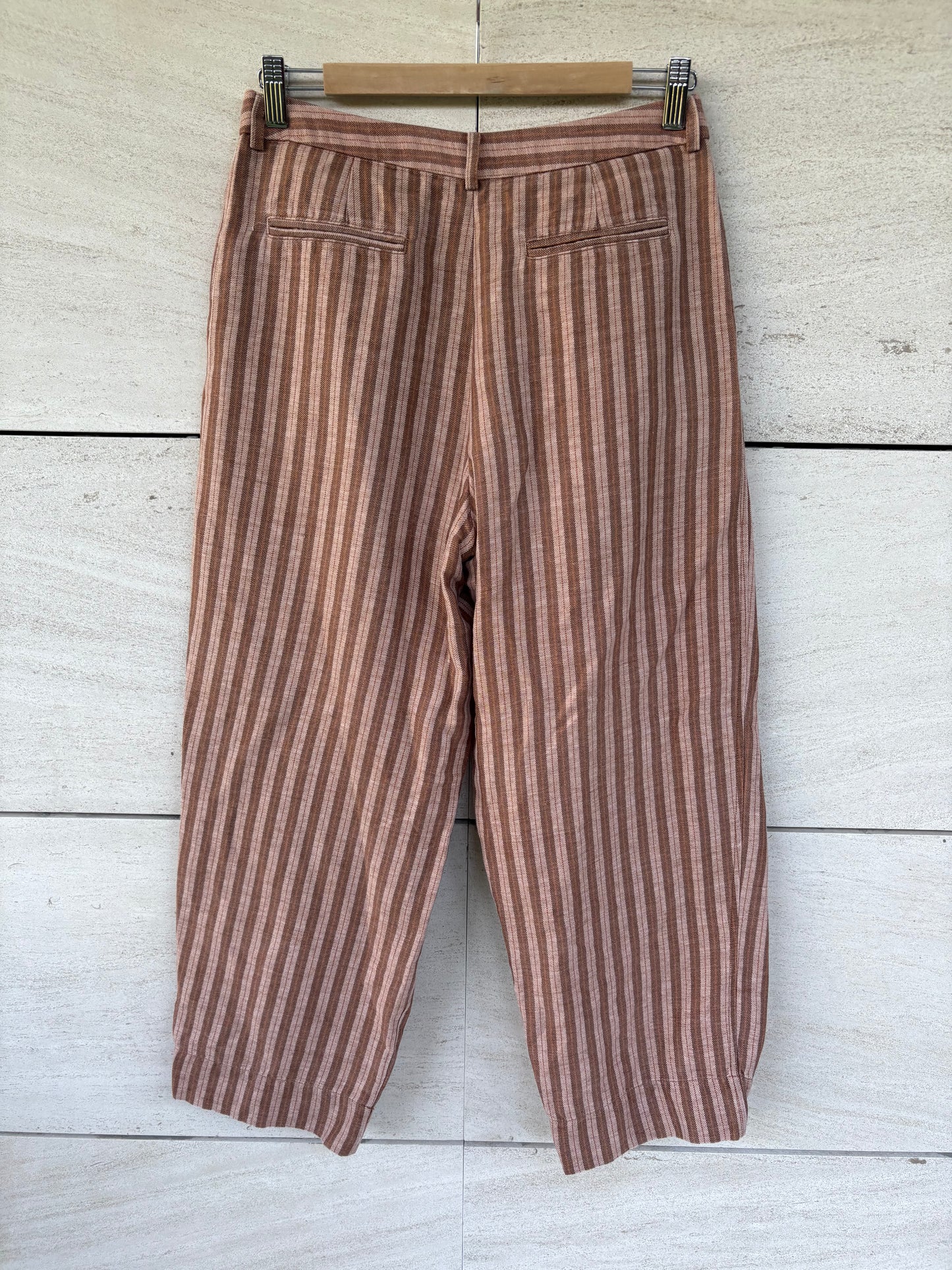 SOEUR. Pantalón raya tonos tierra. T 38