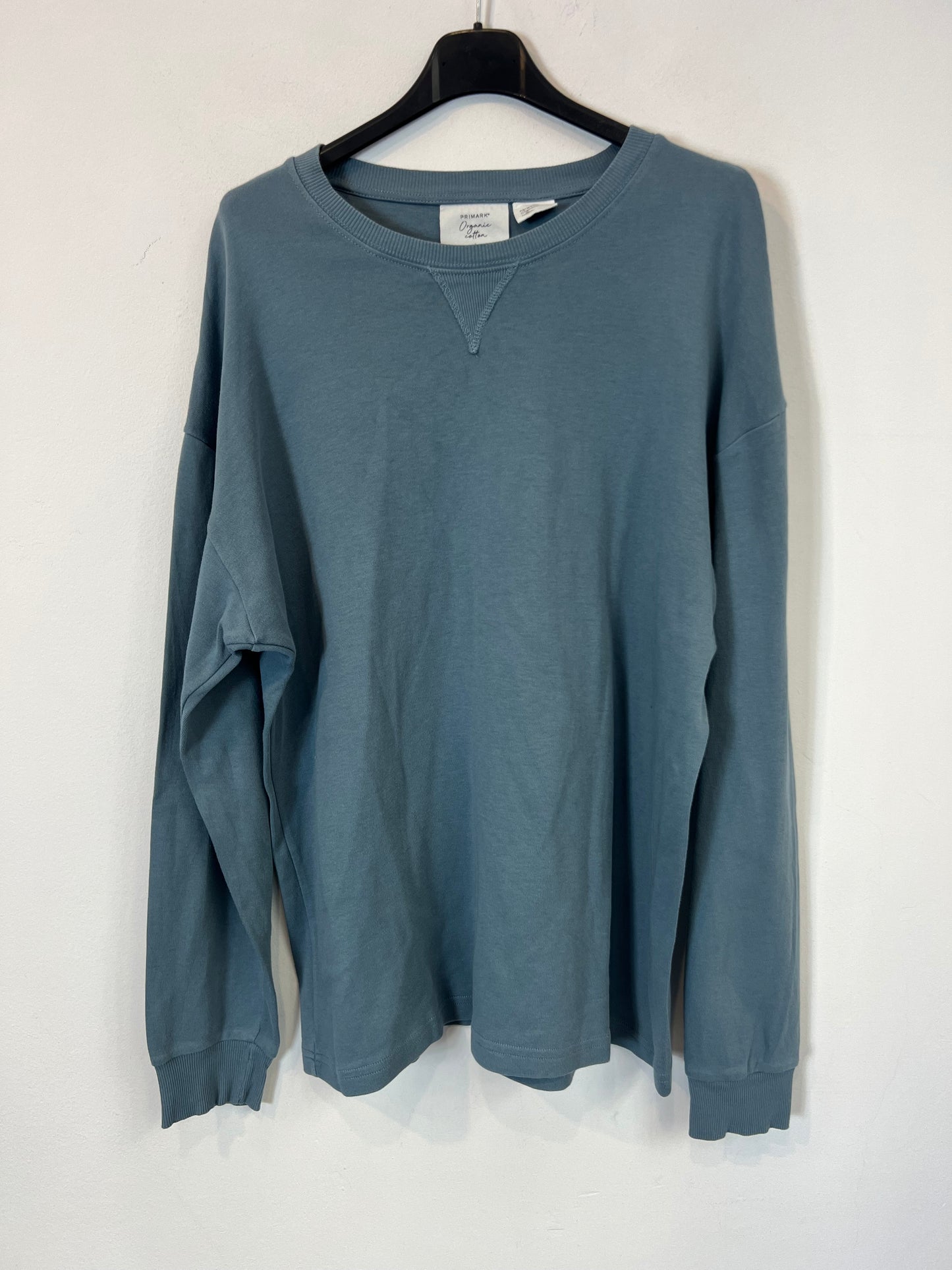 PRIMARK. Sudadera azul fina. T L