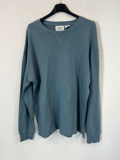 PRIMARK. Sudadera azul fina. T L