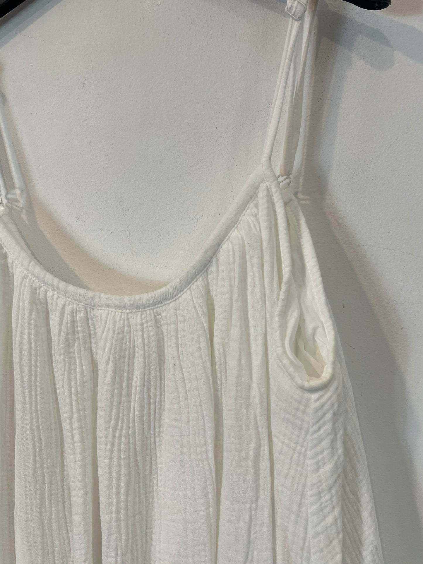 FRAMBUÁ. Vestido blanco bambula T.m